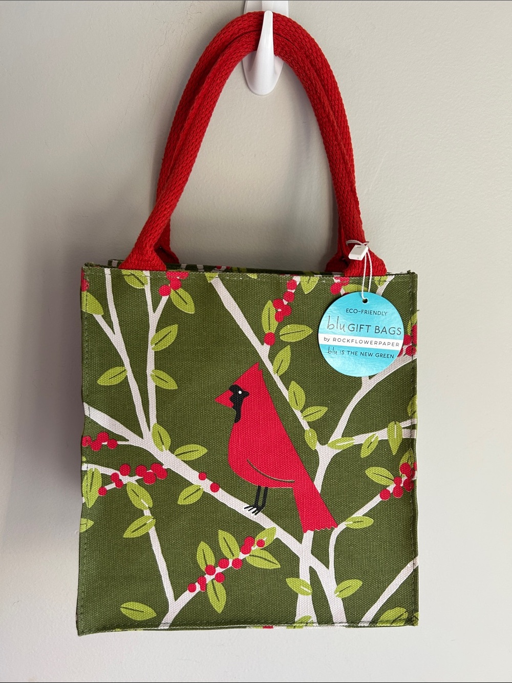 NWT Rock Flower Paper Cardinal Itsy Bitsy Bag